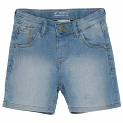 Sale Minymo Børne Shorts i økologisk bomuld - Light Dusty Blue
