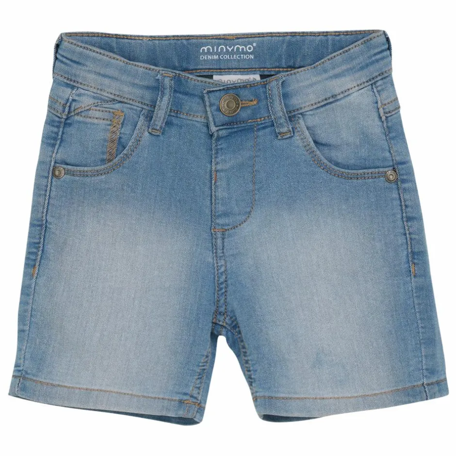 Sale Minymo Børne Shorts i økologisk bomuld - Light Dusty Blue