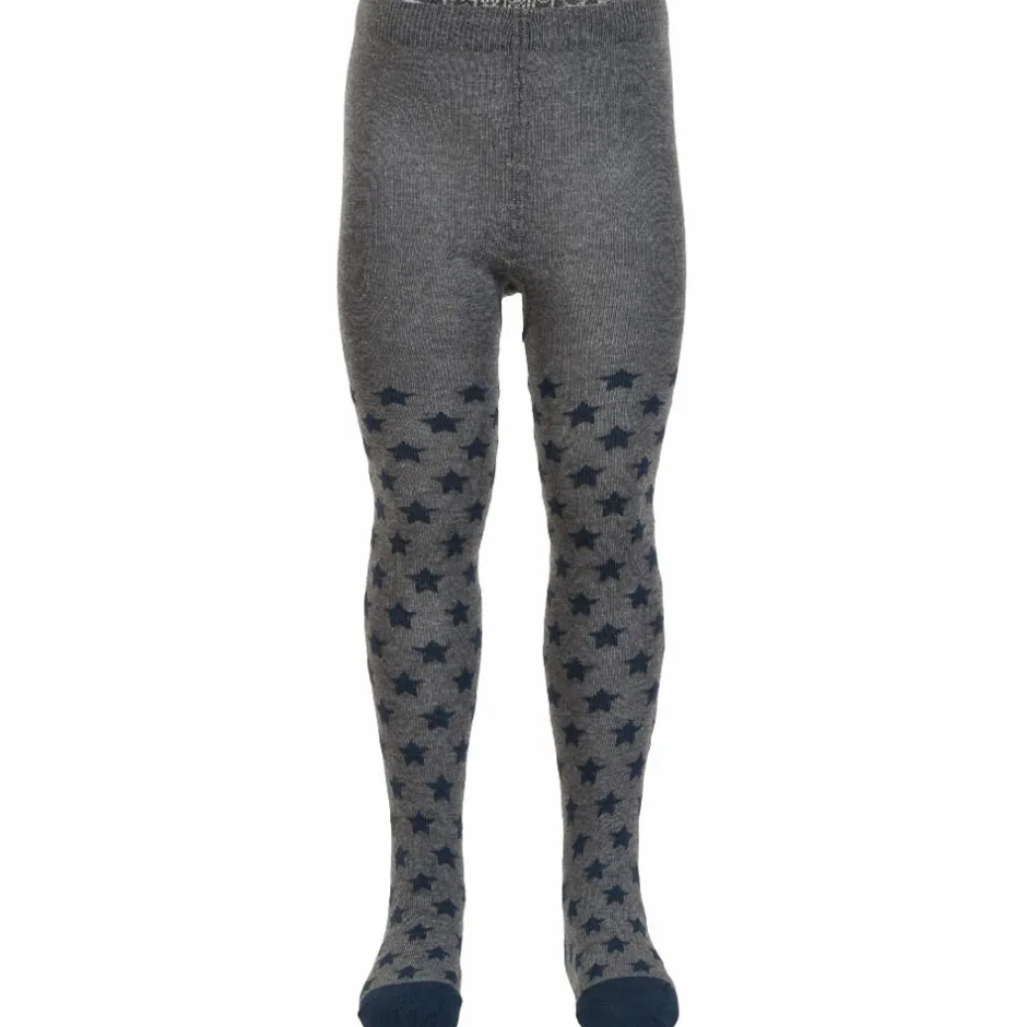 Minymo Børne Strømpebukser - Dark Grey Melange