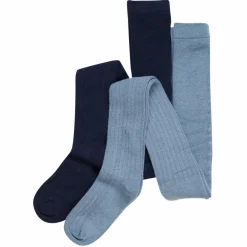 Outlet Minymo Børne Strømpebukser i uldmix - Dark Navy