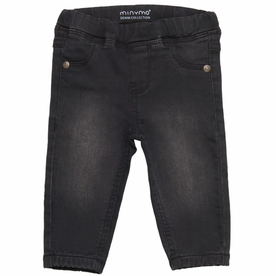 Minymo Drenge Jeans i økologisk bomuld - Grey Black