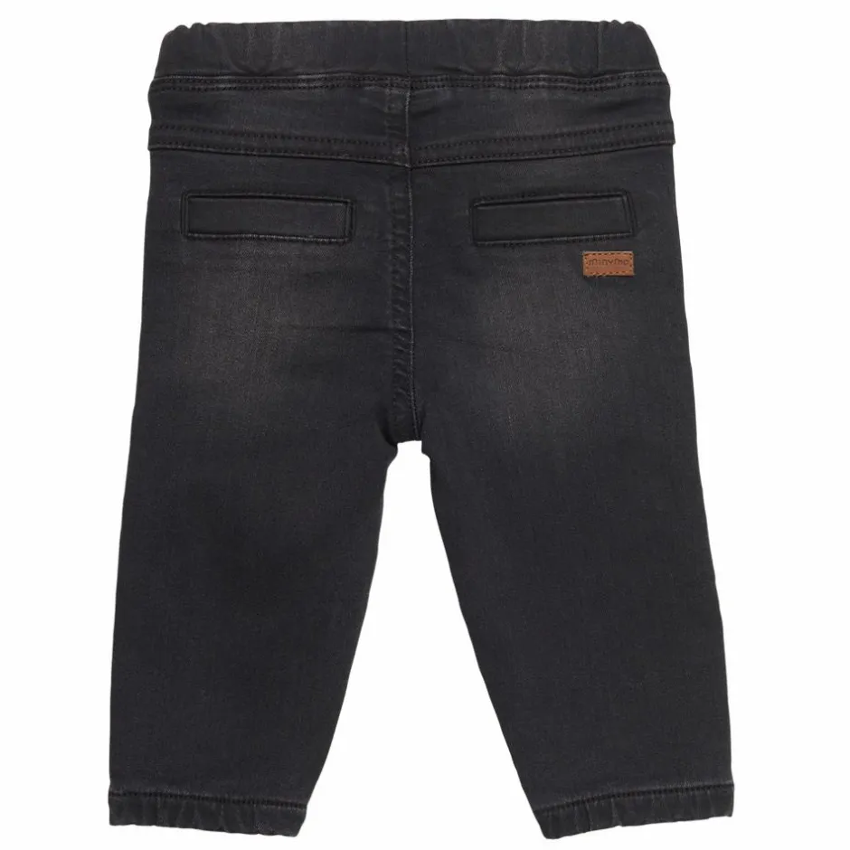 Minymo Drenge Jeans i økologisk bomuld - Grey Black