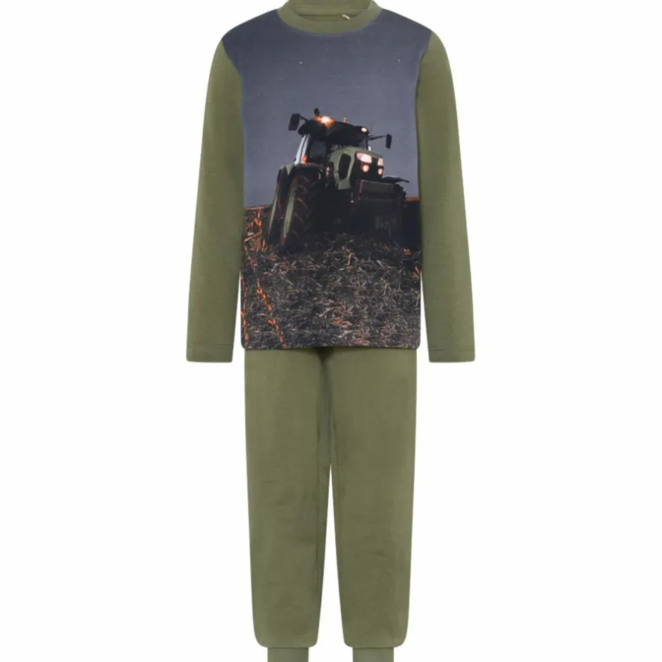 Best Minymo Drenge Nattøjssæt i økologisk bomuld - Olivine