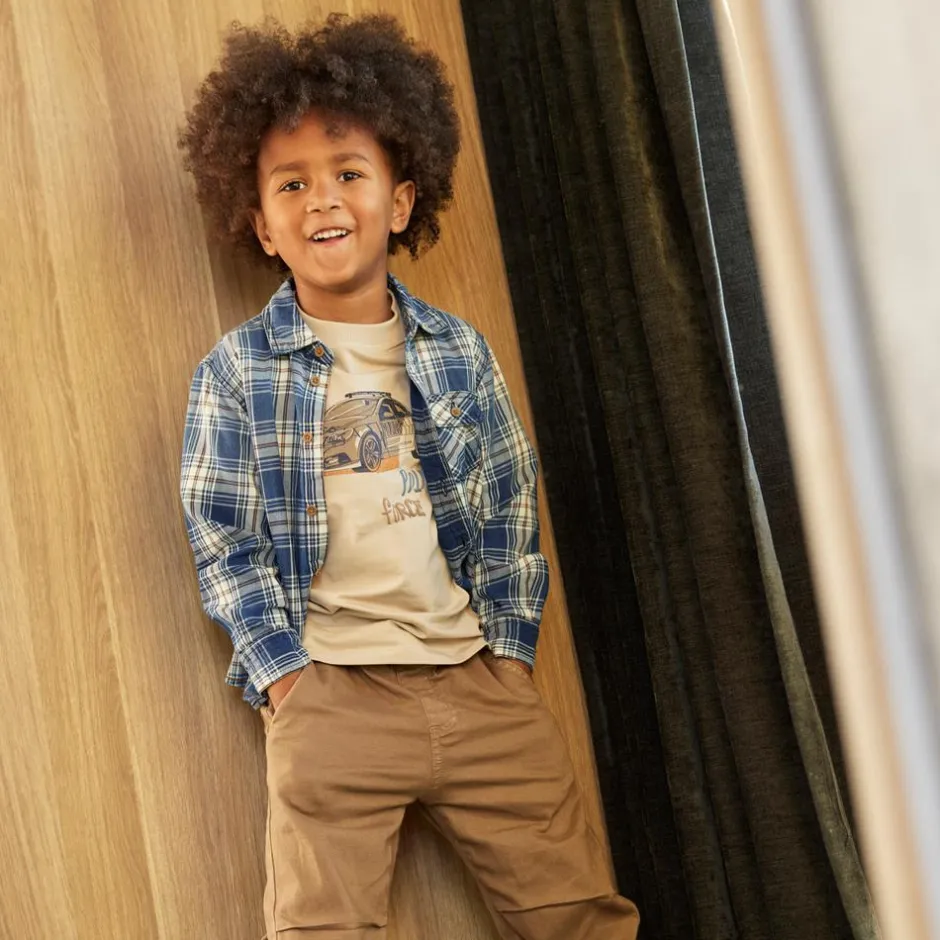 Hot Minymo Drenge Skjorte - China Blue