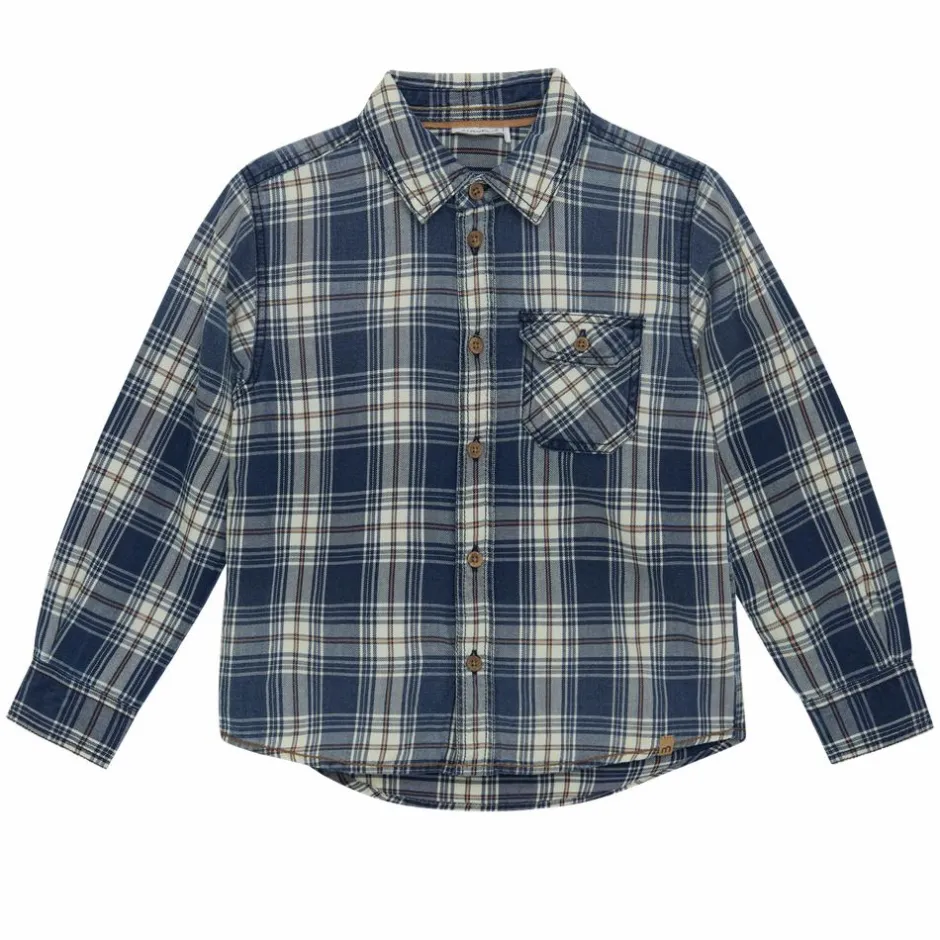 Hot Minymo Drenge Skjorte - China Blue