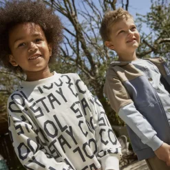 Best Minymo Drenge Sweatshirt - Marshmallow White