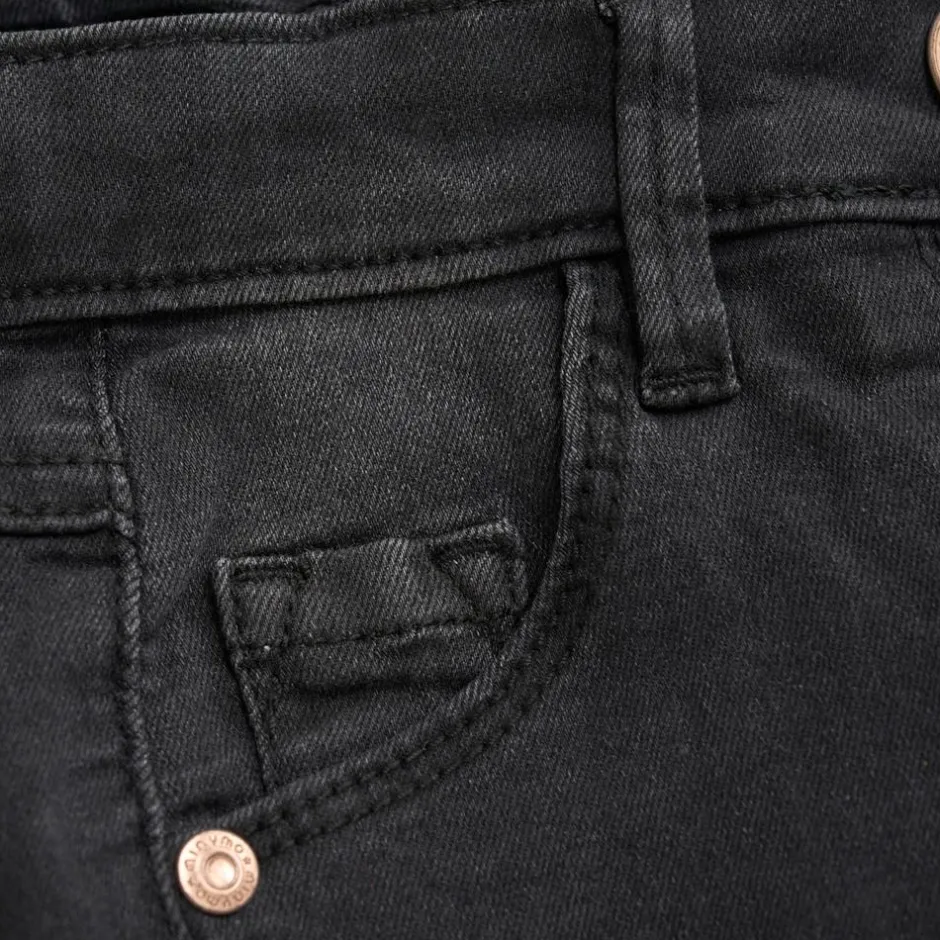 Best Minymo Pige Jeans i økologisk bomuld - Grey Black