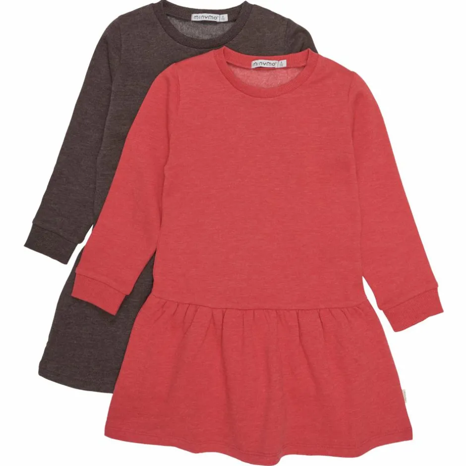 Clearance Minymo Pige Kjole - Tomato Puree