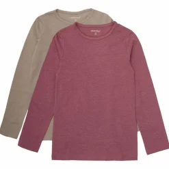 Sale Minymo Pige Langærmet t-shirt - Apple Butter