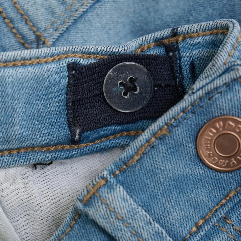 Sale Minymo Pige Shorts i økologisk bomuld - Light Dusty Blue