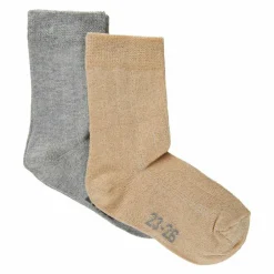 Sale Minymo Pige Strømper m. glimmer - Pale Gold