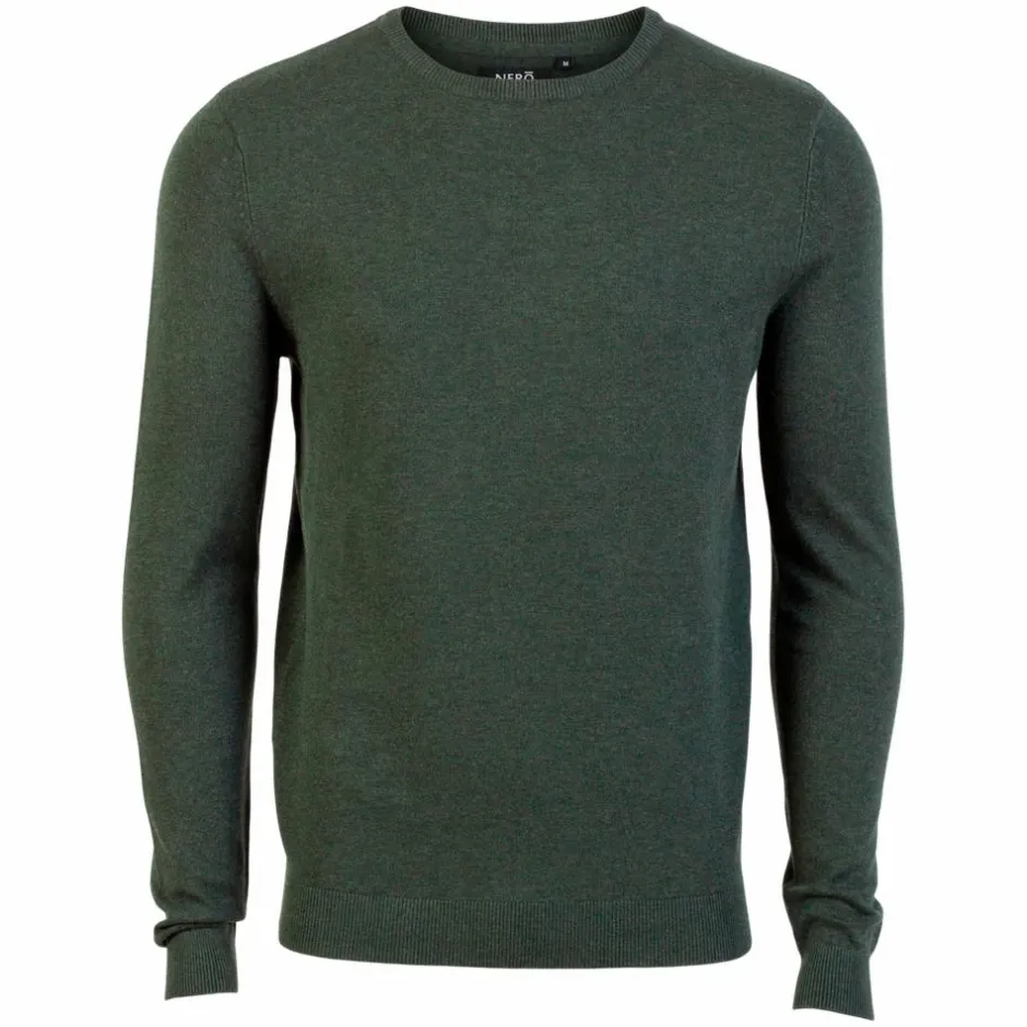 Clearance Nero Caravaggio Herre Striktrøje - Hunter Green