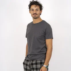 New Nero Kiko Herre T-shirt - Asphalt