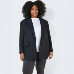 Discount Noisy May Curve Milla Dame Blazer Plus Size - Black