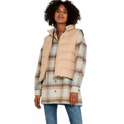 Discount Noisy May Dame Vest - Hazelnut