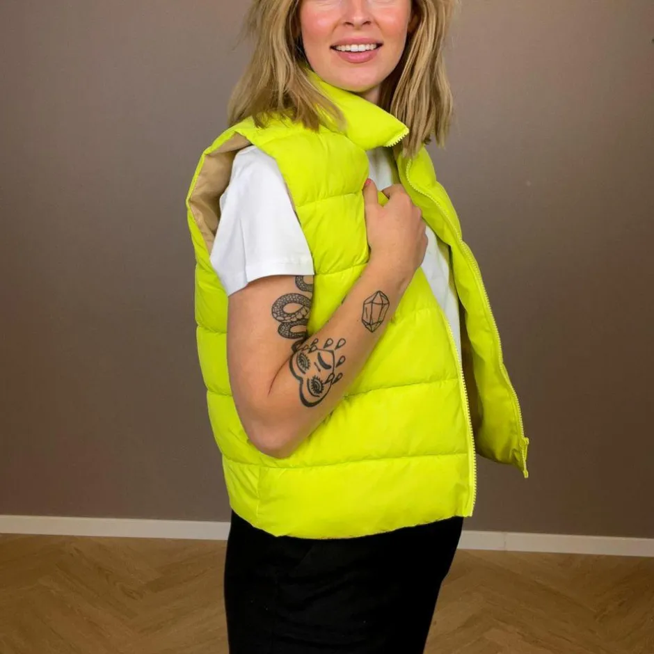 Hot Noisy May Dame Vest - Wild Lime