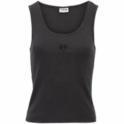 Clearance Noisy May Judy Dame Top i økologisk bomuld - Obsidian