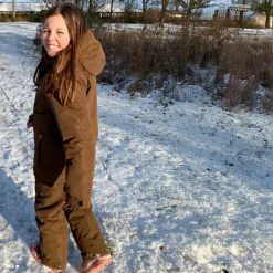 New Nordic Project 18 Aeris Børne Skisæt - DARK EARTH