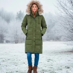 Discount Kopenhaken Nordic Project 18 Artemis Dame Vinterjakke m. BIONIC-FINISH® ECO coating - Sea green