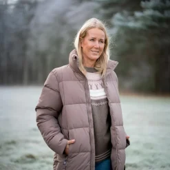 Outlet Nordic Project 18 Ayla Dame Vinterjakke m. BIONIC-FINISH® ECO coating - Caribou
