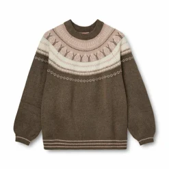 Hot Nordic Project 18 Dame Striktrøje - CHOCOLATE BROWN