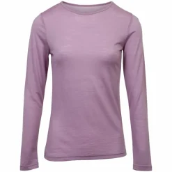 Hot Panos Emporio Dame Langærmet t-shirt i merinouldmix - PINK DAWN