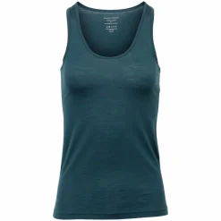 Hot Panos Emporio Dame Tanktop i merinouldmix - Deep Teal