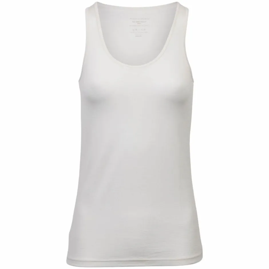 Best Panos Emporio Dame Tanktop i merinouldmix - Offwhite