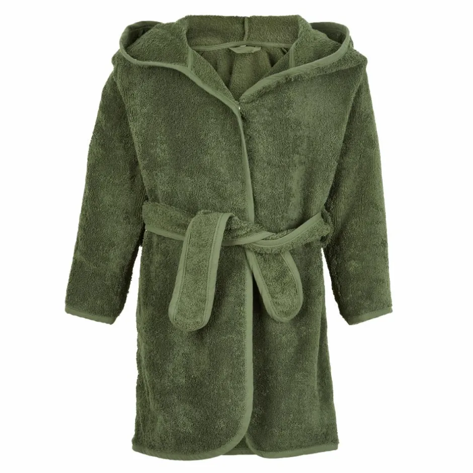 Best Pippi Børne Morgenkåbe i økologisk bomuld - Deep Lichen Green