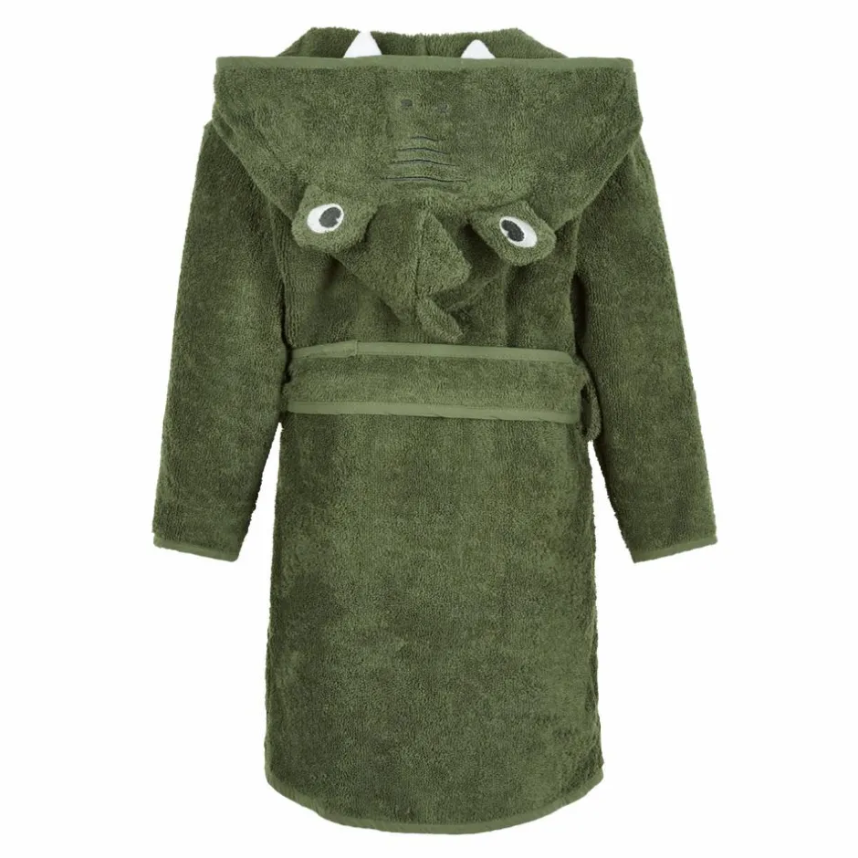 Best Pippi Børne Morgenkåbe i økologisk bomuld - Deep Lichen Green