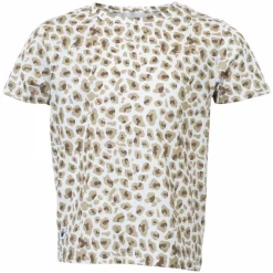 Hot Queenz Doka Pige T-shirt m. glimmer - P2 AOP Leo Brown