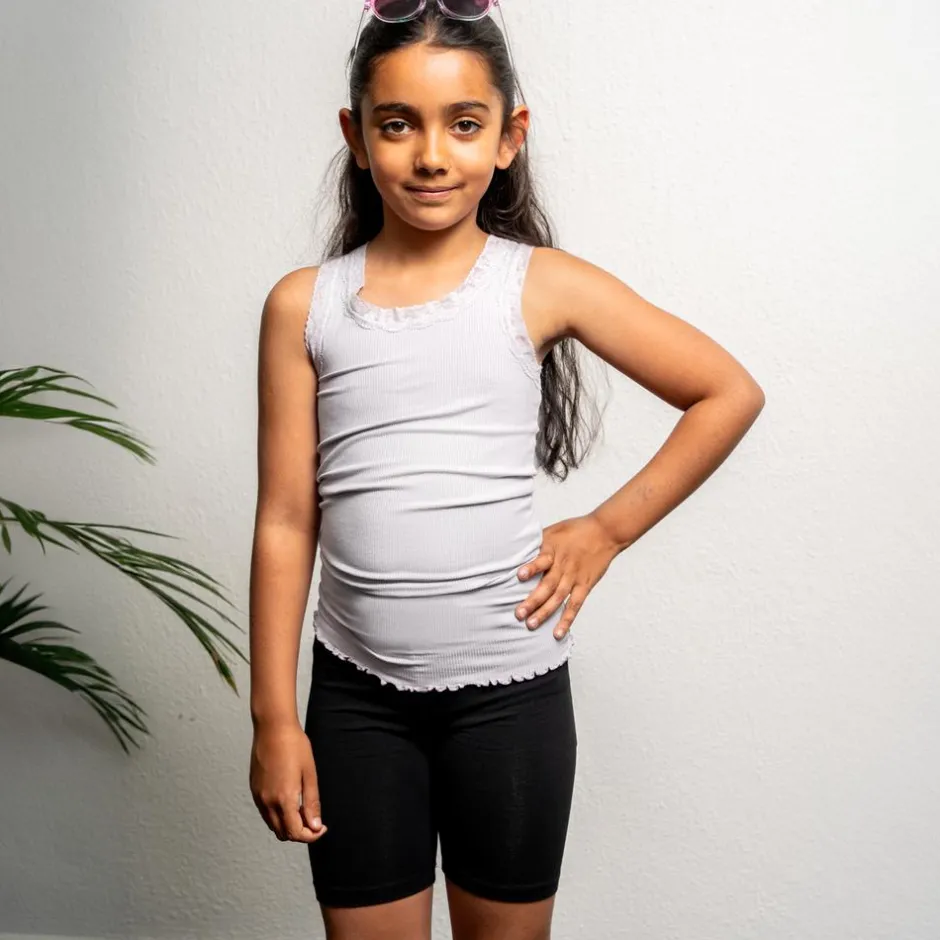 Sale Queenz Rosekina Pige Top - Gardenia