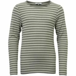 Outlet Queenz Rosita Pige Langærmet t-shirt - Vetiver