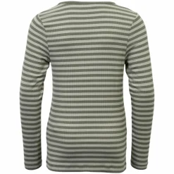 Outlet Queenz Rosita Pige Langærmet t-shirt - Vetiver