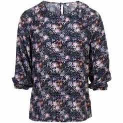 Best Sirup Dame Bluse - Dark Navy AOP