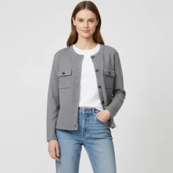 Outlet Sirup Dame Cardigan - Dark Grey Melange