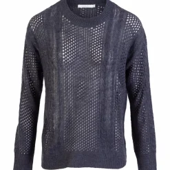 Online Sirup Dame Striktrøje - Dark Navy