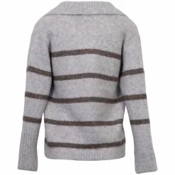 Discount Sirup Dame Striktrøje - Light Grey