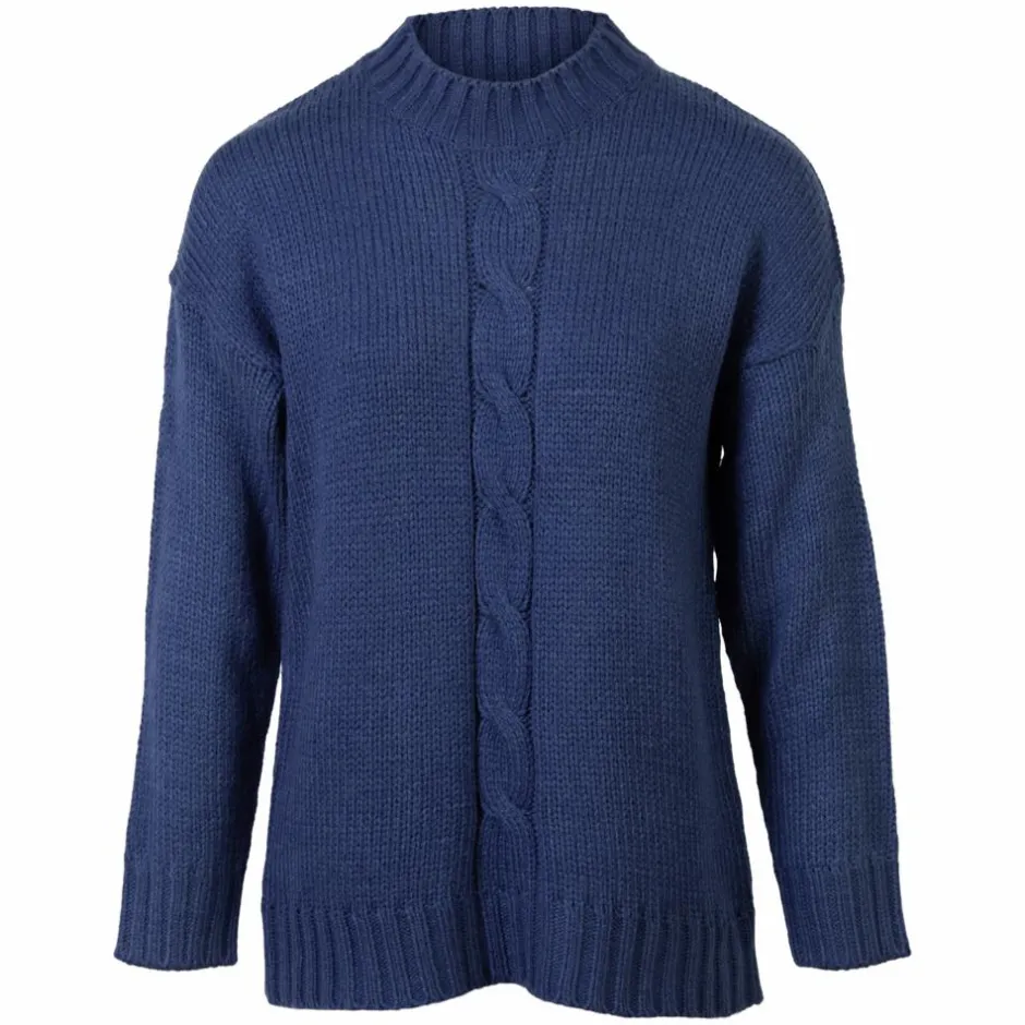 Sale Sirup Dame Striktrøje - Limoges Blue