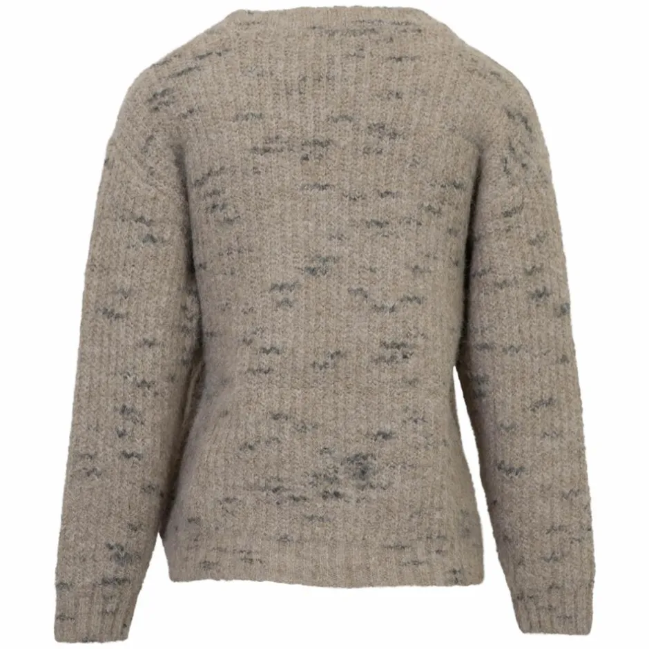 Best Sirup Dame Striktrøje - Sand Melange