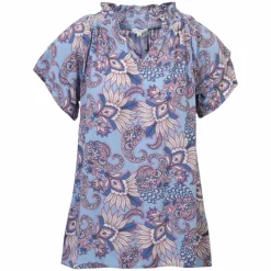 Hot Sirup Randi Dame Kortærmet bluse - Windsurfer