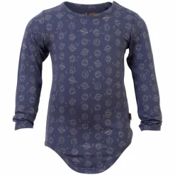 Hot Soft Gallery Baby Body i økologisk bomuld - Blue Indigo