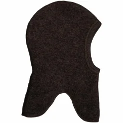 New Soft Gallery Børne Elefanthue i merinould - Dark Brown Melange