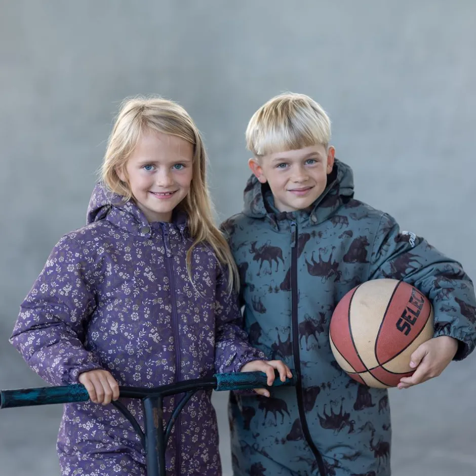 Sale Soft Gallery Børne Flyverdragt m. fleece - Castor Gray Aop