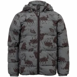 Soft Gallery Børne Vinterjakke m. BIONIC-FINISH® ECO coating - Castor Gray Aop