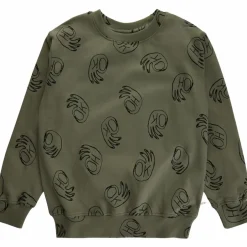 Best Soft Gallery Drenge Sweatshirt i økologisk bomuld - Deep Lichen Green