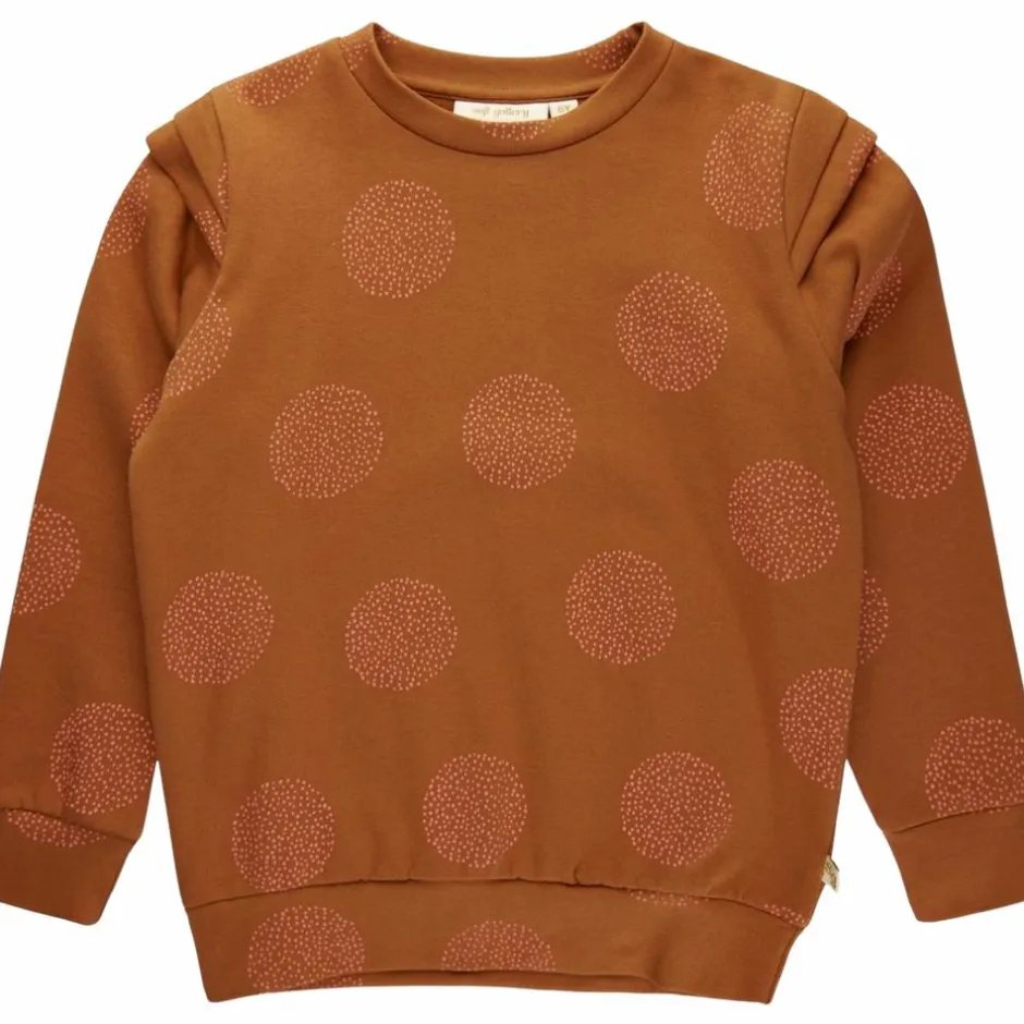 Outlet Soft Gallery Pige Sweatshirt i økologisk bomuld - Glazed Ginger