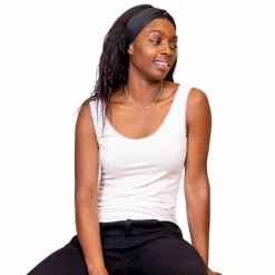 Best Steenholt Alison Dame Tanktop i bambus - Bright White