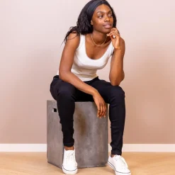 Best Steenholt Alison Dame Tanktop i bambus - Bright White