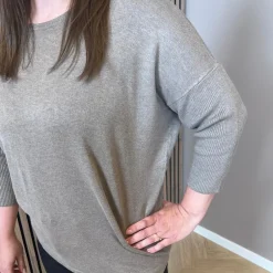 Clearance Steenholt Cava Dame Striktrøje - Sand